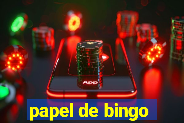 papel de bingo